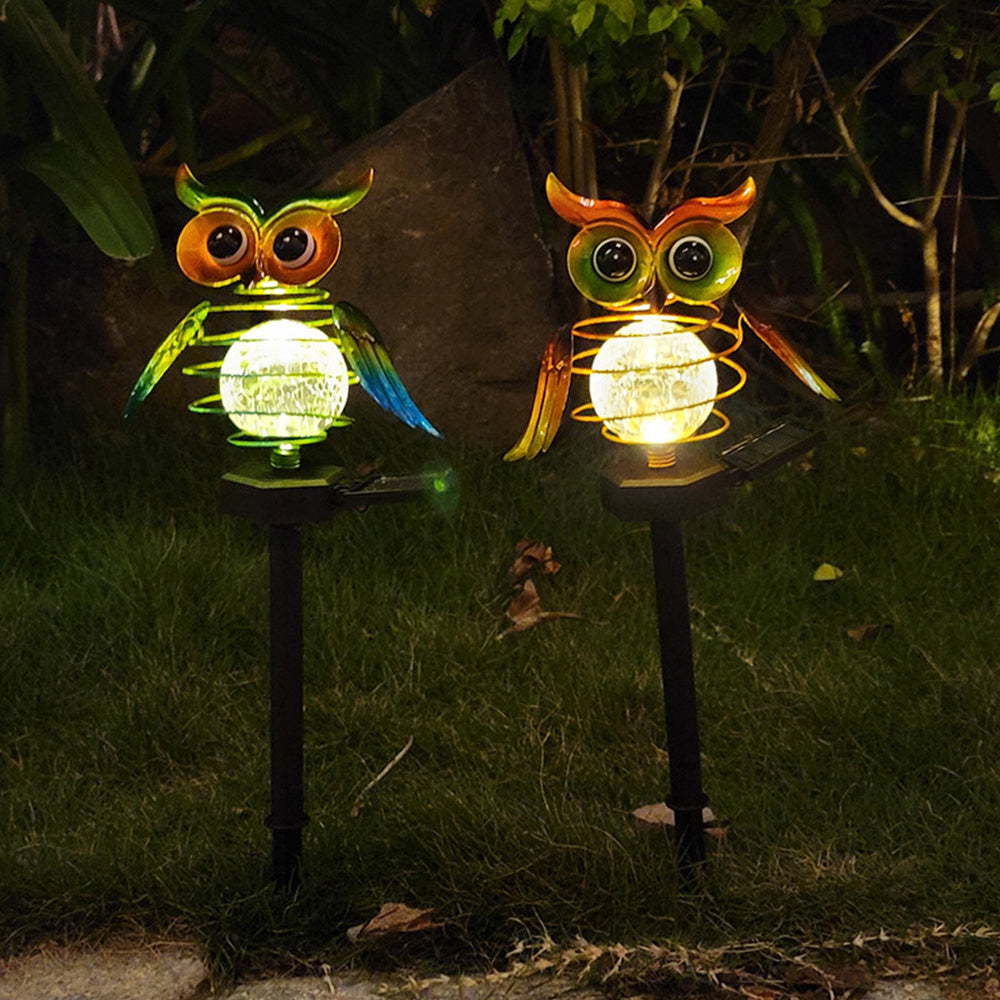 Solar Owl Garden Light