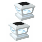 2-Pack Solar Post Cap Lights