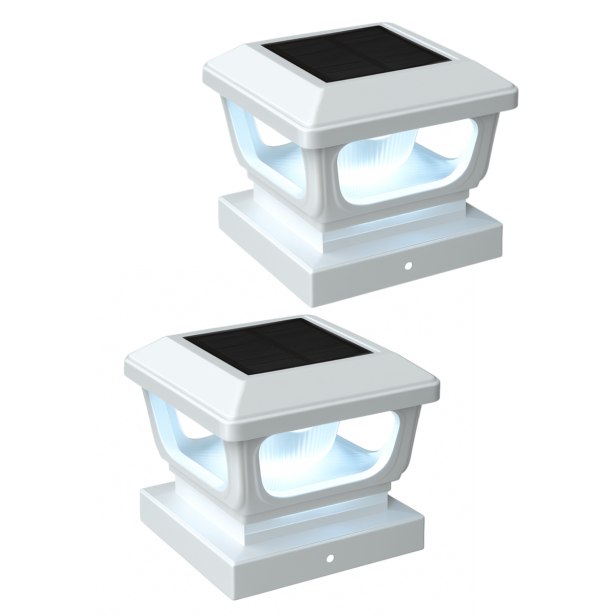 2-Pack Solar Post Cap Lights