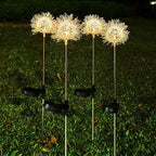 2-Pack Solar Dandelion Garden Lights