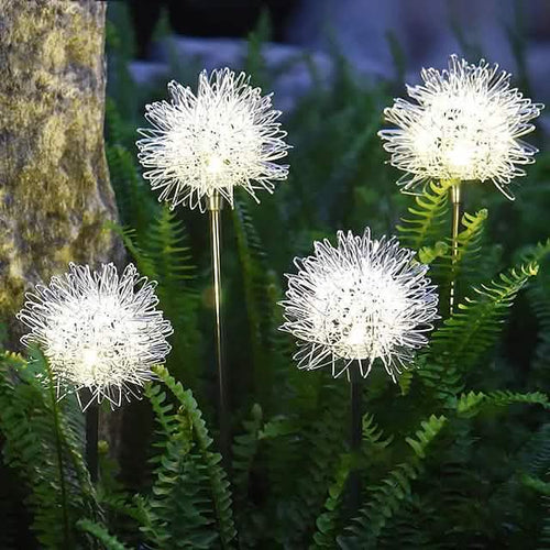 2-Pack Solar Dandelion Garden Lights
