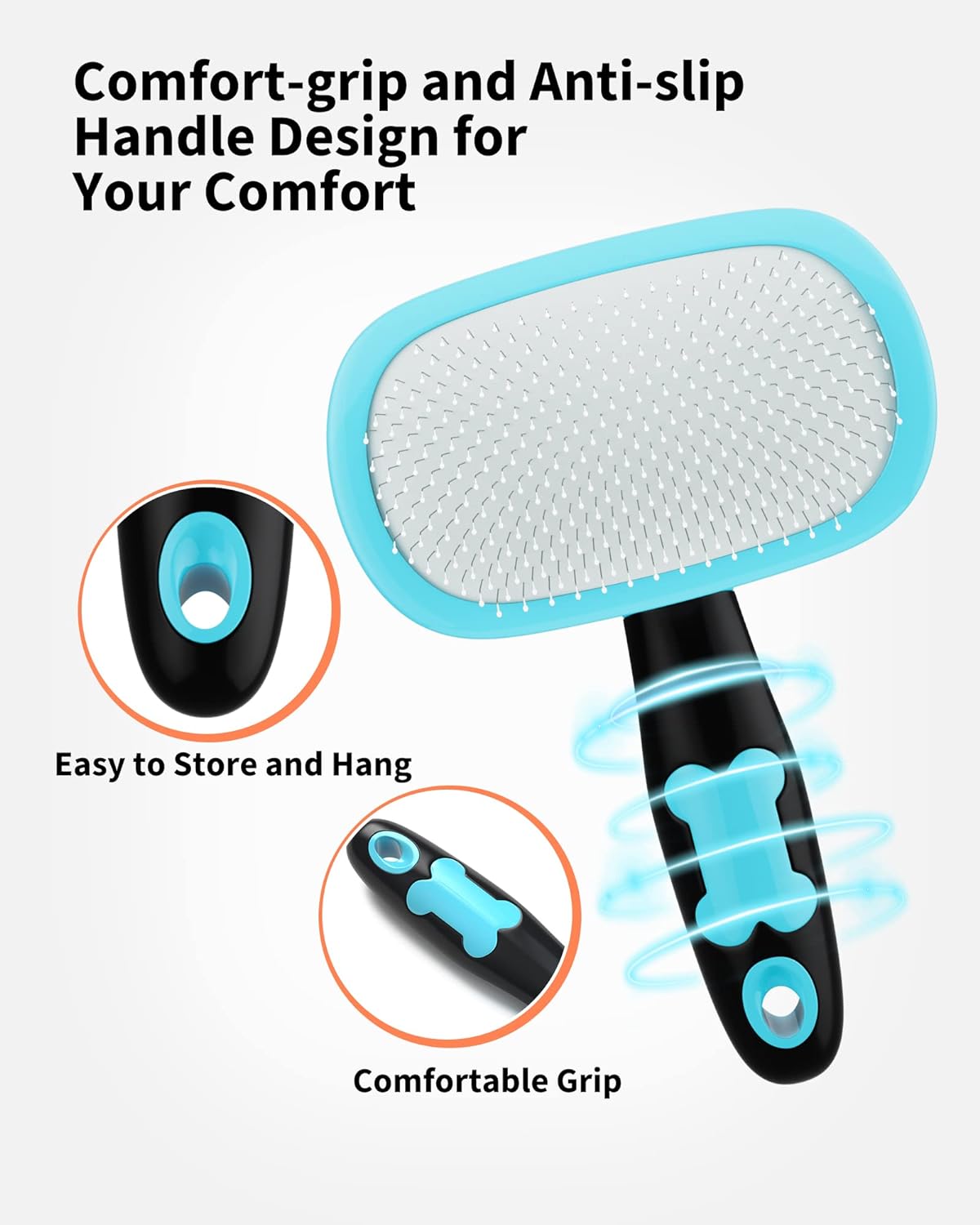 Self-Cleaning Pet Grooming Slicker Brush