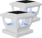 2-Pack Solar Post Cap Lights