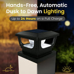 2-Pack Solar Post Cap Lights