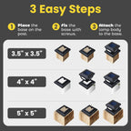 2-Pack Solar Post Cap Lights