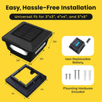 2-Pack Solar Post Cap Lights