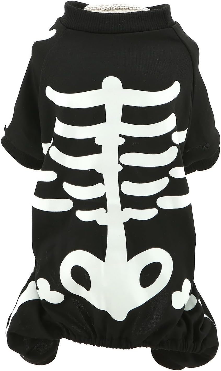 Glow-in-the-Dark Skeleton Dog Costume