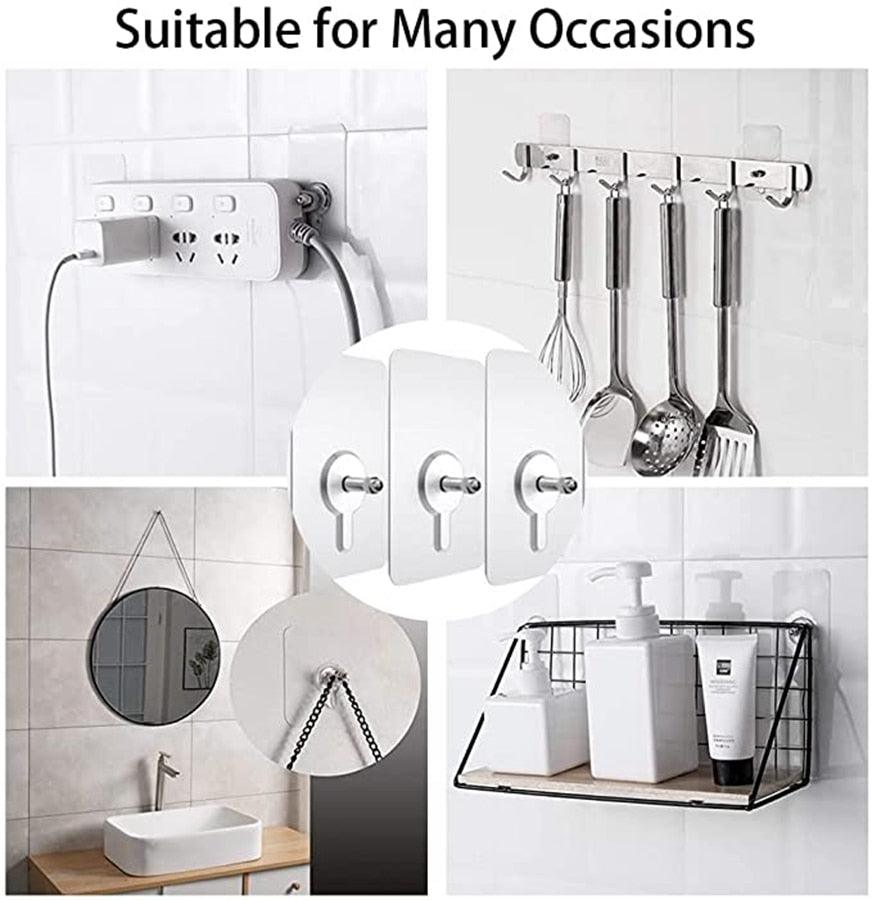 10-Pack Damage-Free Adhesive Picture Hooks