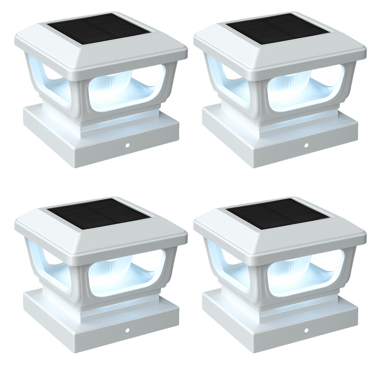 2-Pack Solar Post Cap Lights