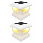 2-Pack Solar Post Cap Lights