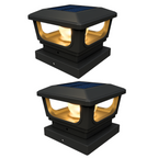 2-Pack Solar Post Cap Lights