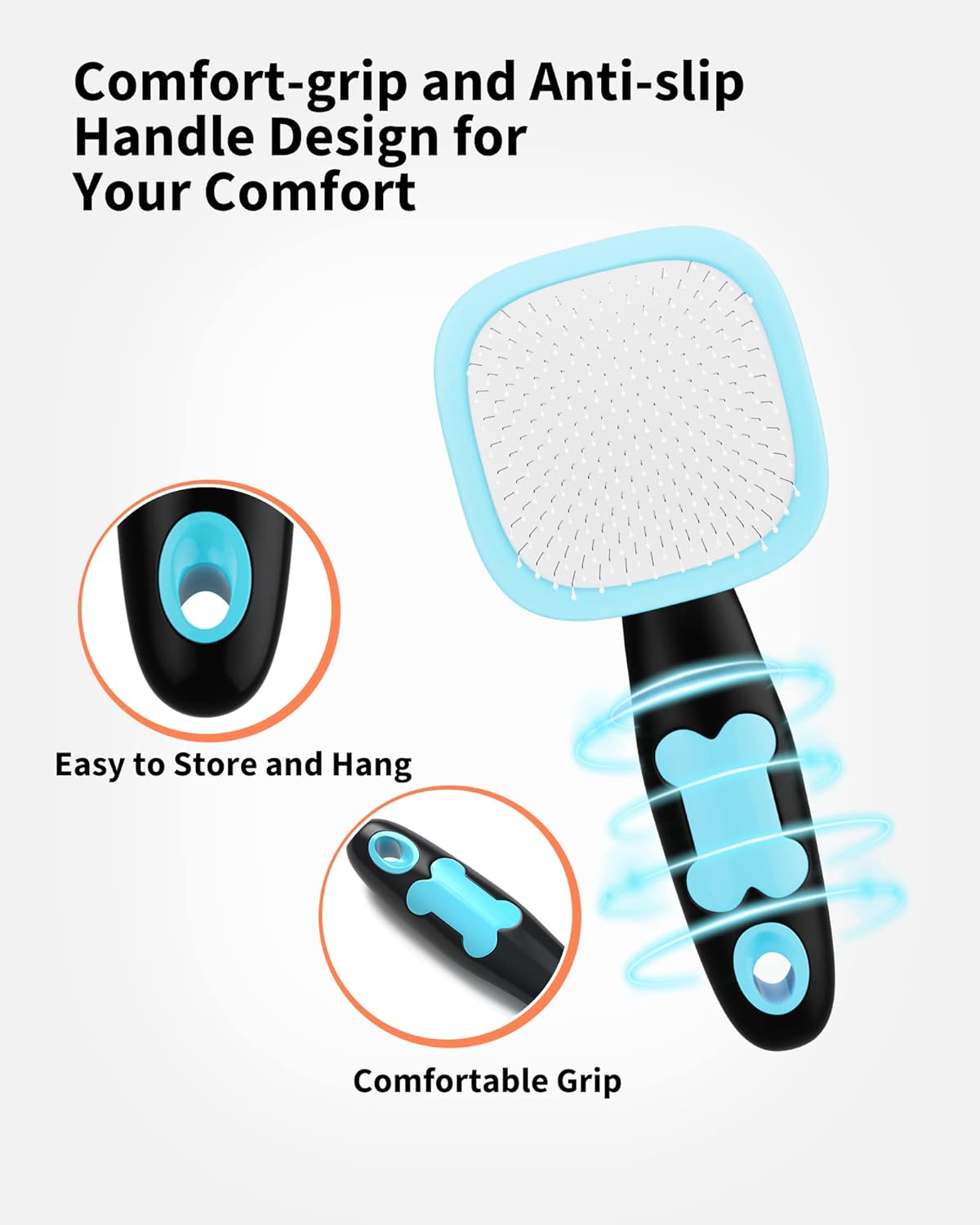 Self-Cleaning Pet Grooming Slicker Brush