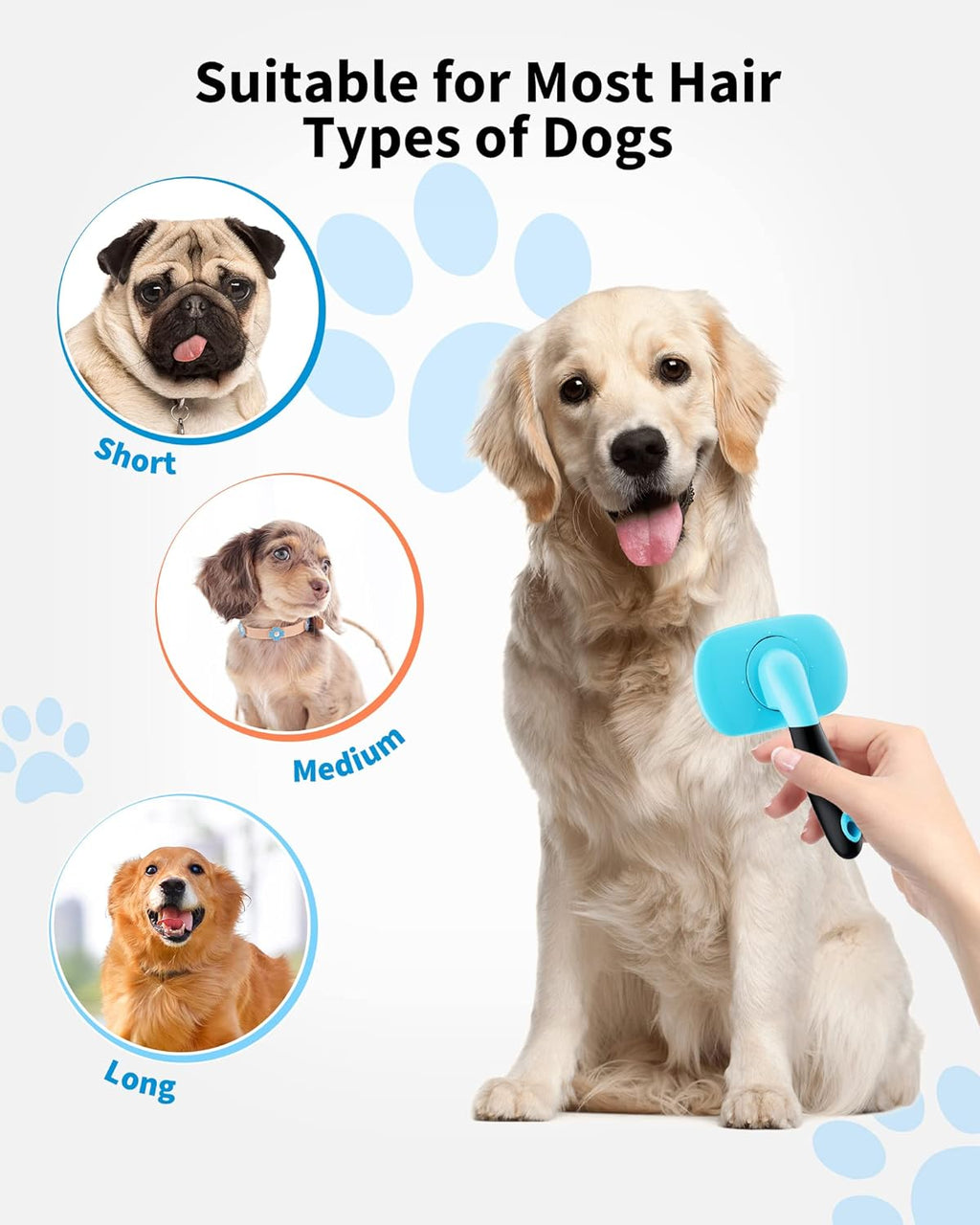 Self-Cleaning Pet Grooming Slicker Brush