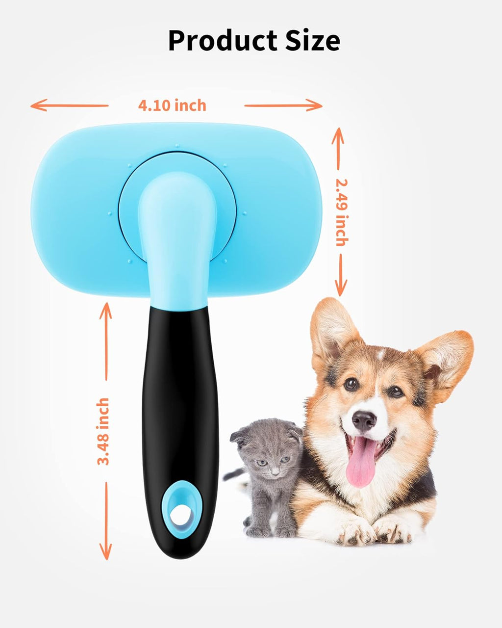 Self-Cleaning Pet Grooming Slicker Brush