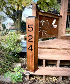 XL Solar Address Pillar Light