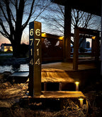 XL Solar Address Pillar Light