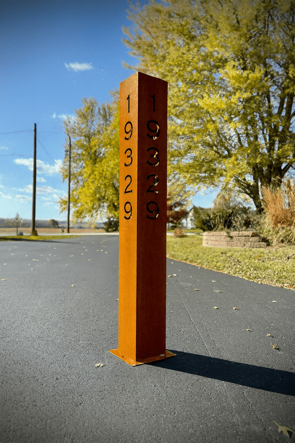 XL Solar Address Pillar Light