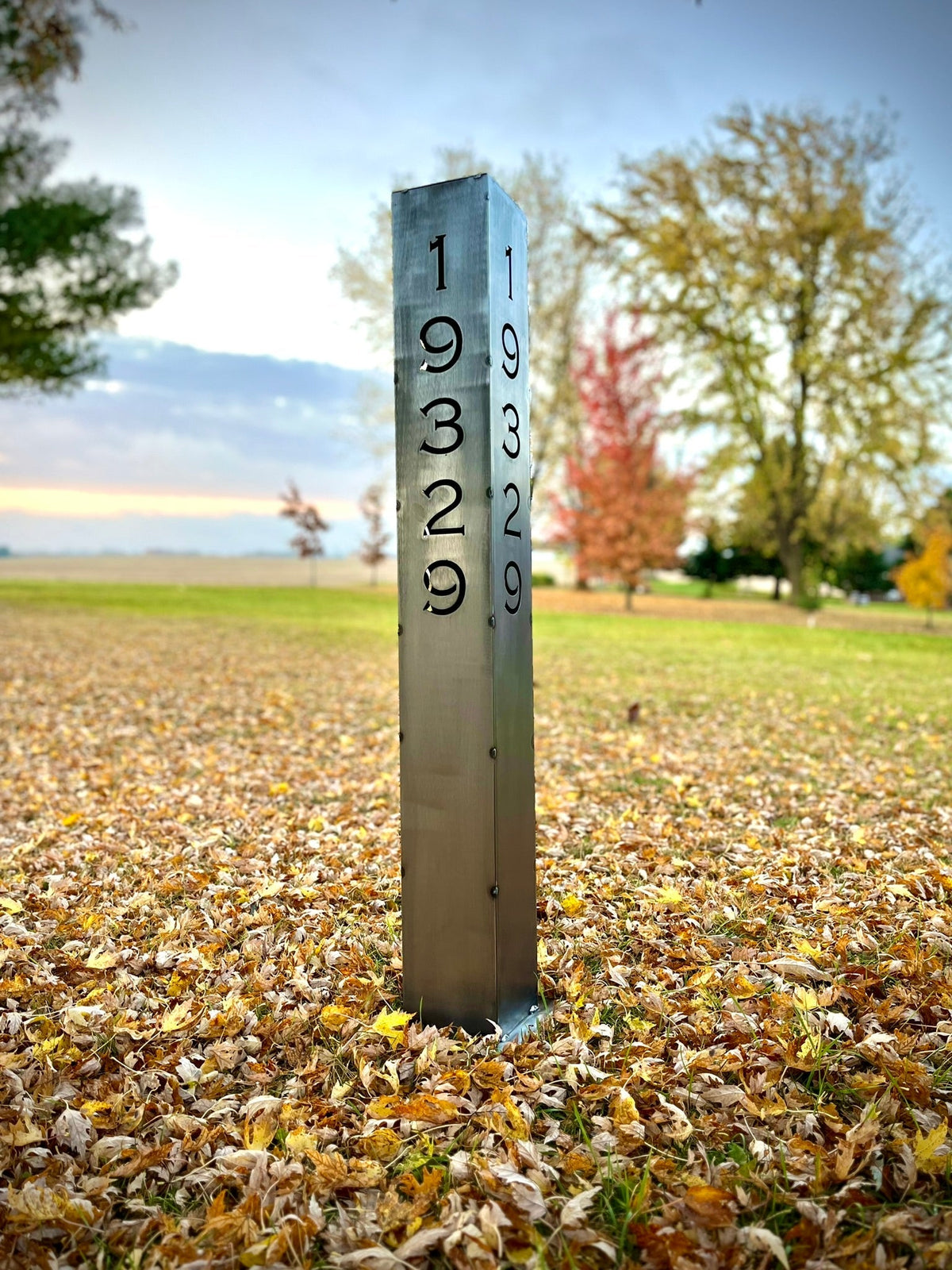 XL Solar Address Pillar Light